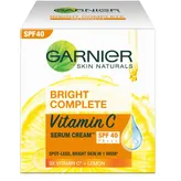 Garnier Bright Complete Vitamin C SPF 40 PA+++ Serum Cream, 45 gm, Pack of 1