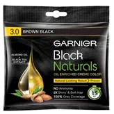 Garnier Black Naturals Shade 3 Hair Color, Brown Black, 1 Count (20ml + 20gm), Pack of 1