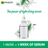Garnier Hydra Bomb Green Tea Serum Sheet Mask (Green), 32 gm, Pack of 1
