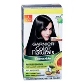 Garnier Color Naturals Crème Riche Nourishing Hair Colour Shade 1, Natural Black, 30 ml+ 30 gm, Pack of 1