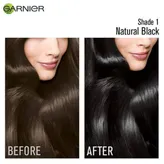 Garnier Color Naturals Crème Riche Nourishing Hair Colour Shade 1, Natural Black, 30 ml+ 30 gm, Pack of 1