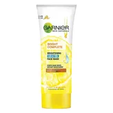 Garnier Bright Complete Lemon Extract Face Wash, 100 gm, Pack of 1