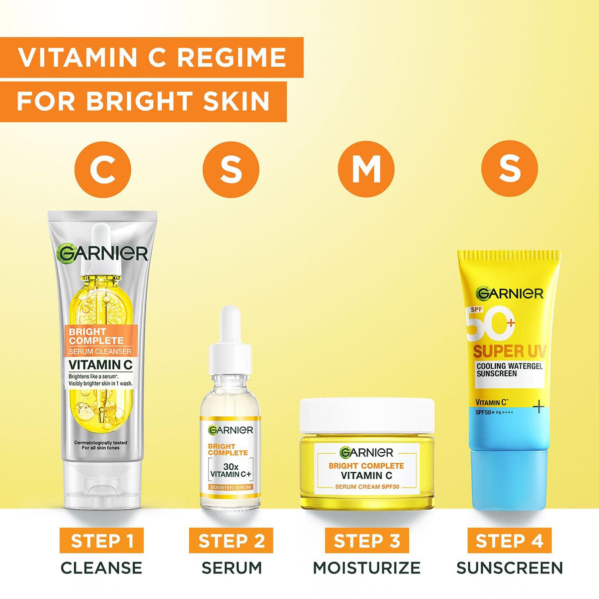 Garnier Bright Complete Vit-C Serum Cleanser, 100 gm, Pack of 1 Garnier Bright Complete Vit-C Serum Cleanser, 100 gm, Pack of 1