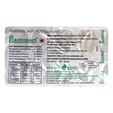 Gastrobact Capsule 10's