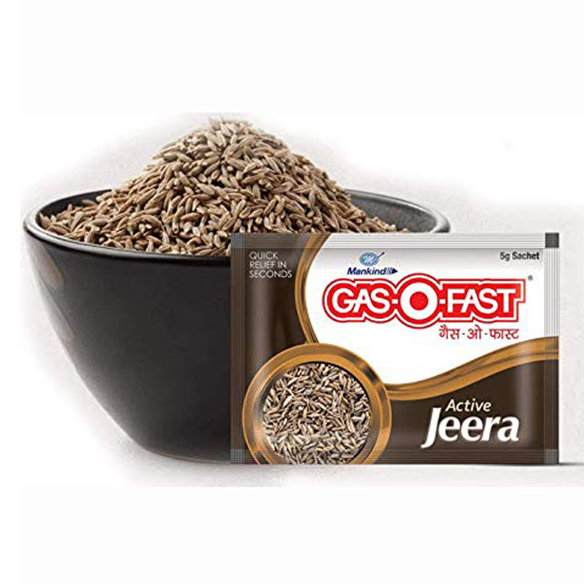 Gas-O-Fast Active Jeera Sachet, 5 gm, Pack of 1 Gas-O-Fast Active Jeera Sachet, 5 gm, Pack of 1