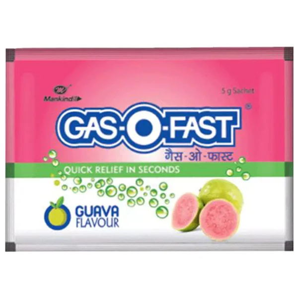 Gas-O-Fast Guava Flavour Sachet, 5 gm