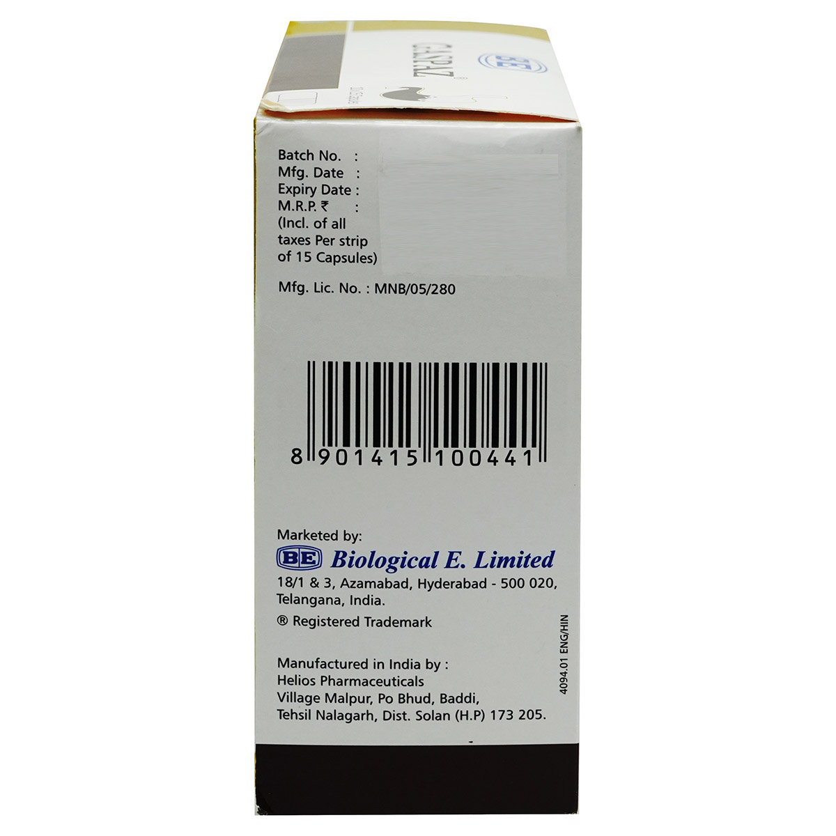Gaspaz Capsule 15's, Pack of 15 TabletS Gaspaz Capsule 15's, Pack of 15 TabletS