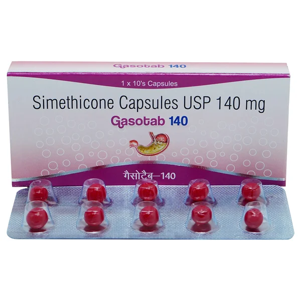Gasotab 140 Softgel Capsule 10's, Pack of 10 SOFTGELSS