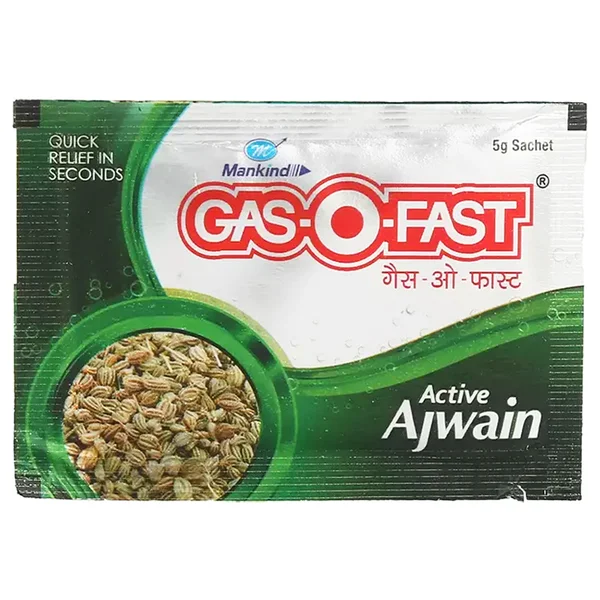 Gas-O-Fast Guava Flavour Sachet, 6x5 gm, Pack of 6