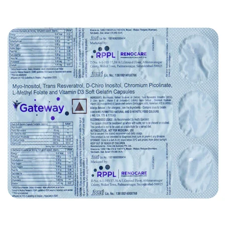 Gateway Softgel Capsule 15's