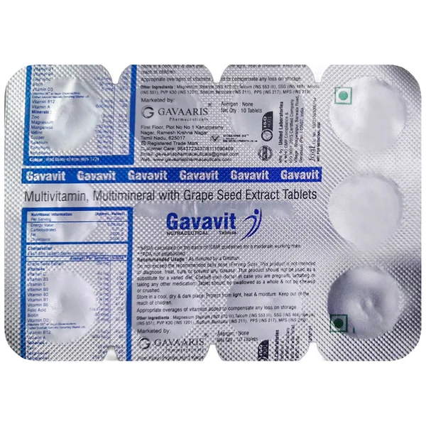 Gavavit Tablet 10's