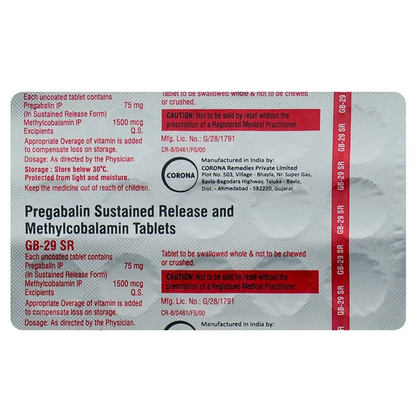 GB-29 SR Tablet 15's