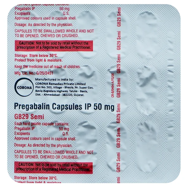 GB29 Semi Capsule 15's