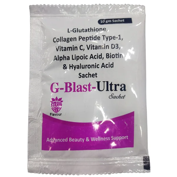 G-Blast-Ultra Strawberry Flavour Sachet 10 gm
