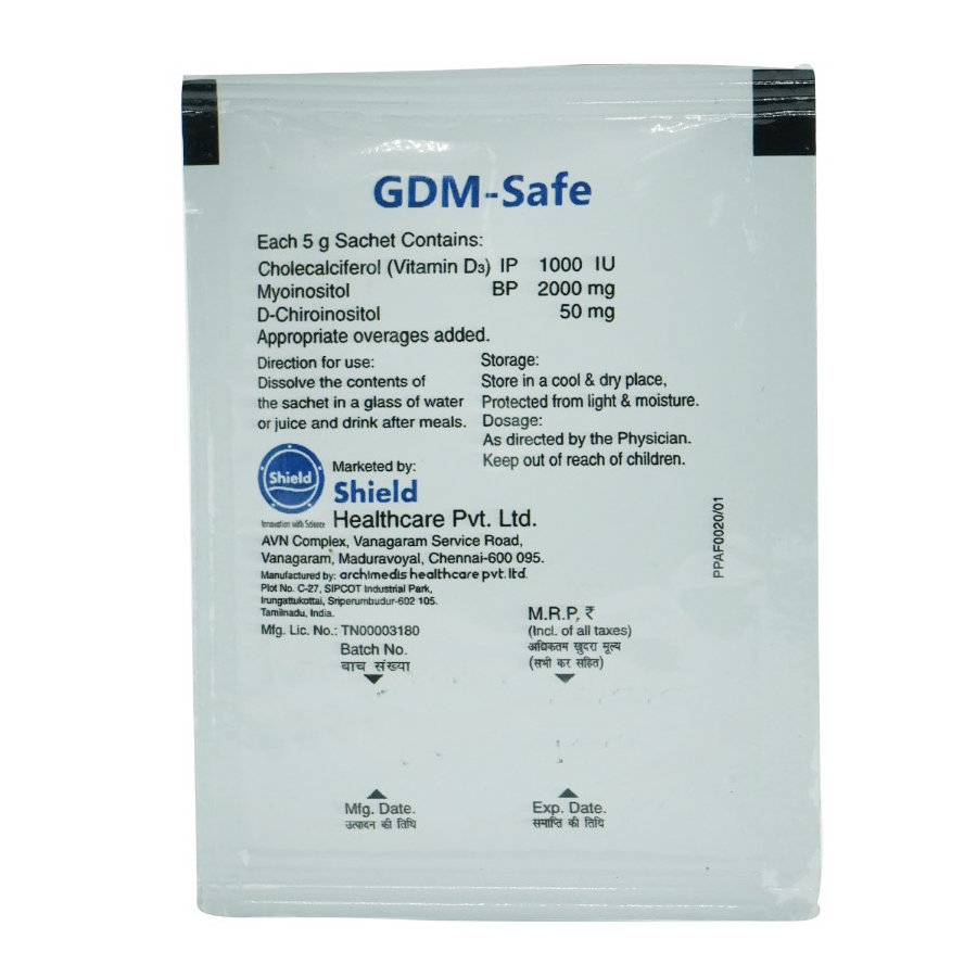 GDM-Safe Sachet 5 gm, Pack of 1 GDM-Safe Sachet 5 gm, Pack of 1