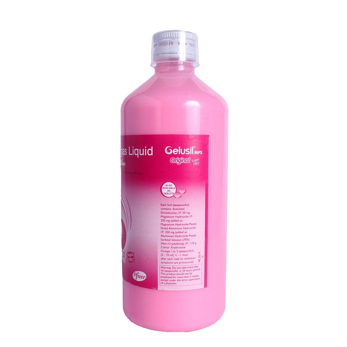 Gelusil MPS Original Liquid Sugar Free Mint 400 ml Price, Uses, Side