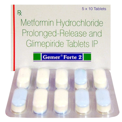 Gemer Forte 2 Tablet 10's, Pack of 10 TABLETS