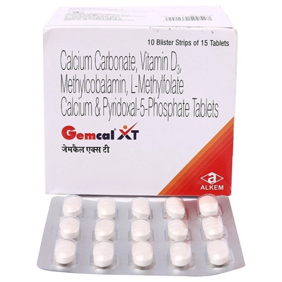 Gemcal XT Tablet 15's, Pack of 15 TABLETS