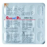 Gemcal D3 Tablet 15's, Pack of 15 TABLETS
