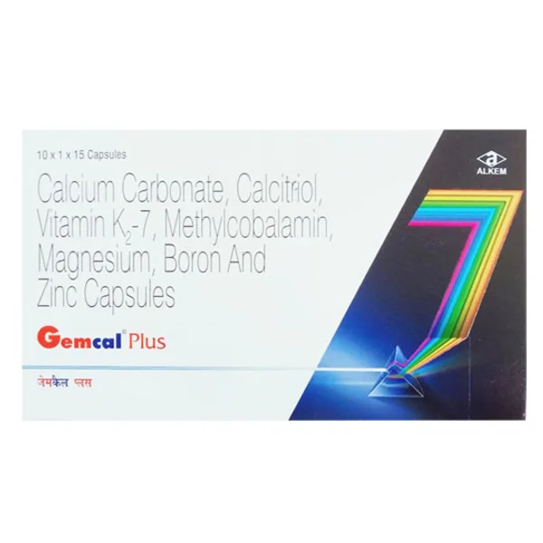 Gemcal Plus Capsule 15's, Pack of 15 CapsuleS