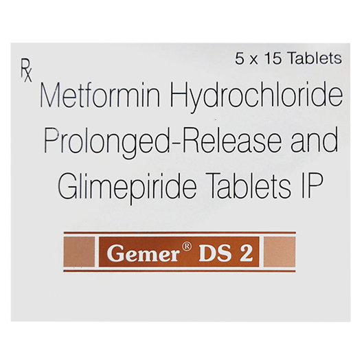 Gemer DS 2 Tablet 15's, Pack of 15 TabletS Gemer DS 2 Tablet 15's, Pack of 15 TabletS