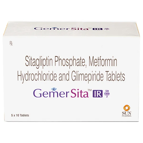 Gemer Sita IR 50/1000/2 Tablet 10's, Pack of 10 TabletS