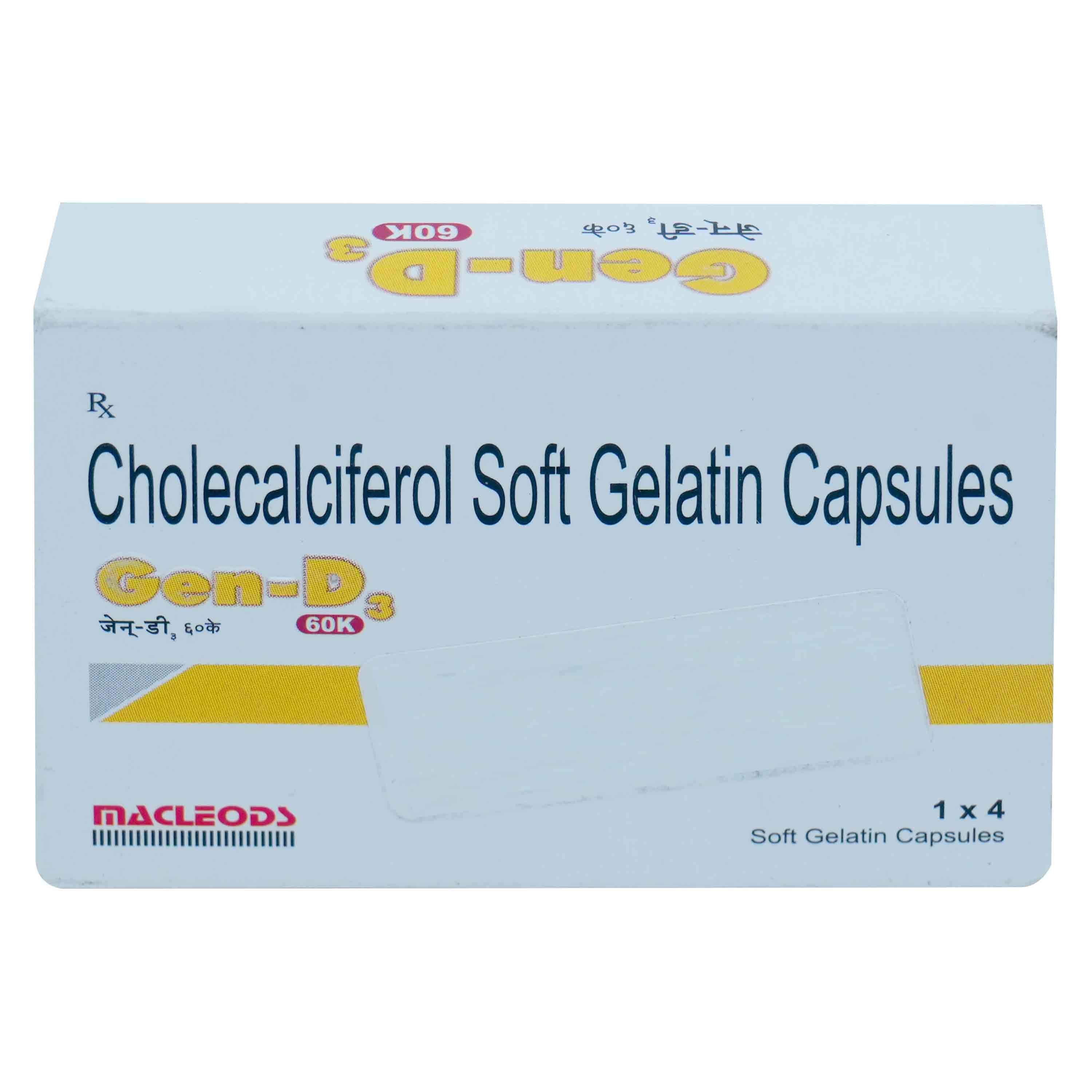 Gen-D3 60K Capsule 4's, Pack of 4 Gen-D3 60K Capsule 4's, Pack of 4