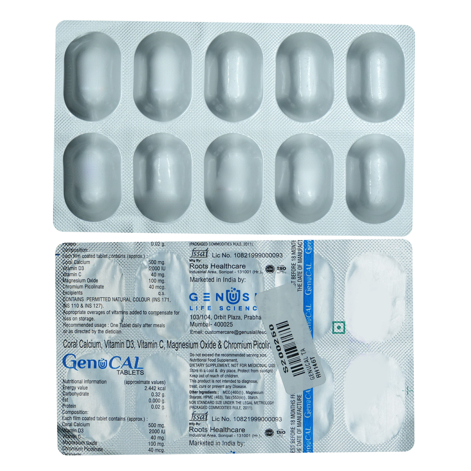 Buy Genucal Tablet 10's Online