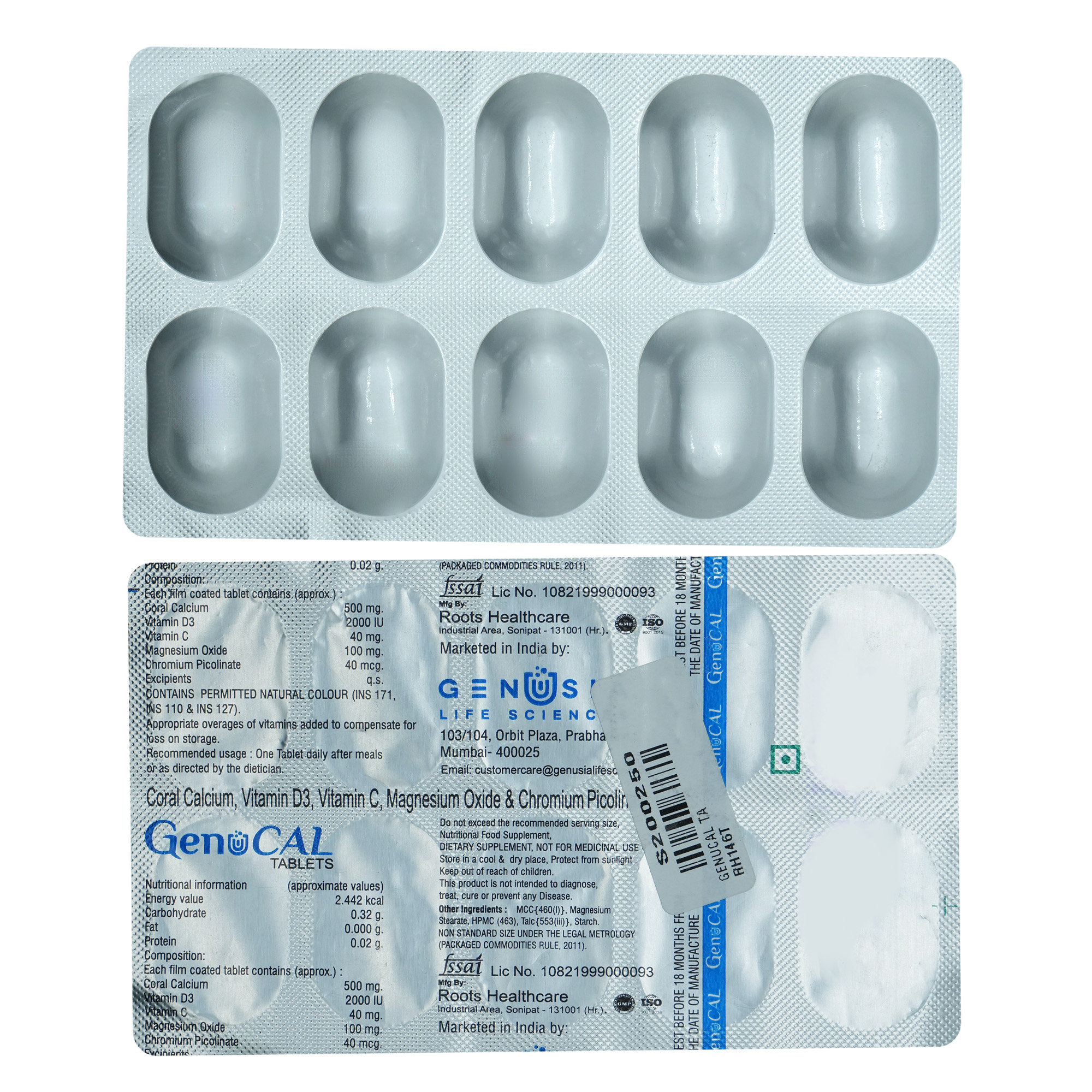 Genucal Tablet 10's Genucal Tablet 10's