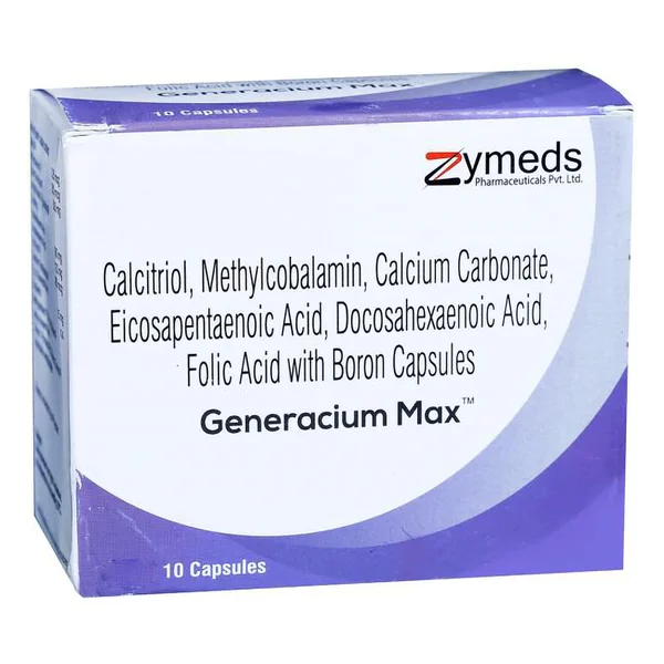 Generacium Max Softgel Capsule 10's, Pack of 10 CapsuleS