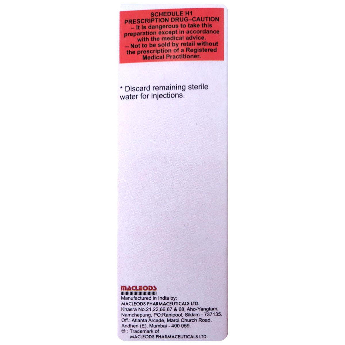 Gentrax 500 Injection 5 ml, Pack of 1 Injection Gentrax 500 Injection 5 ml, Pack of 1 Injection