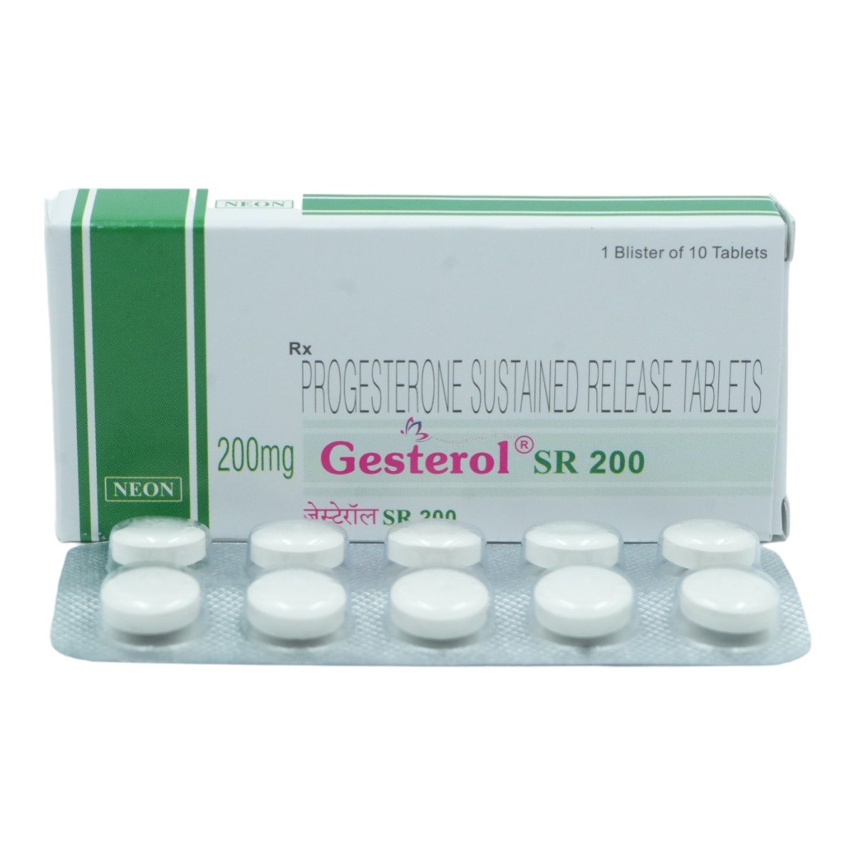 Gesterol SR 200 Tablet 10's, Pack of 10 TABLETS Gesterol SR 200 Tablet 10's, Pack of 10 TABLETS