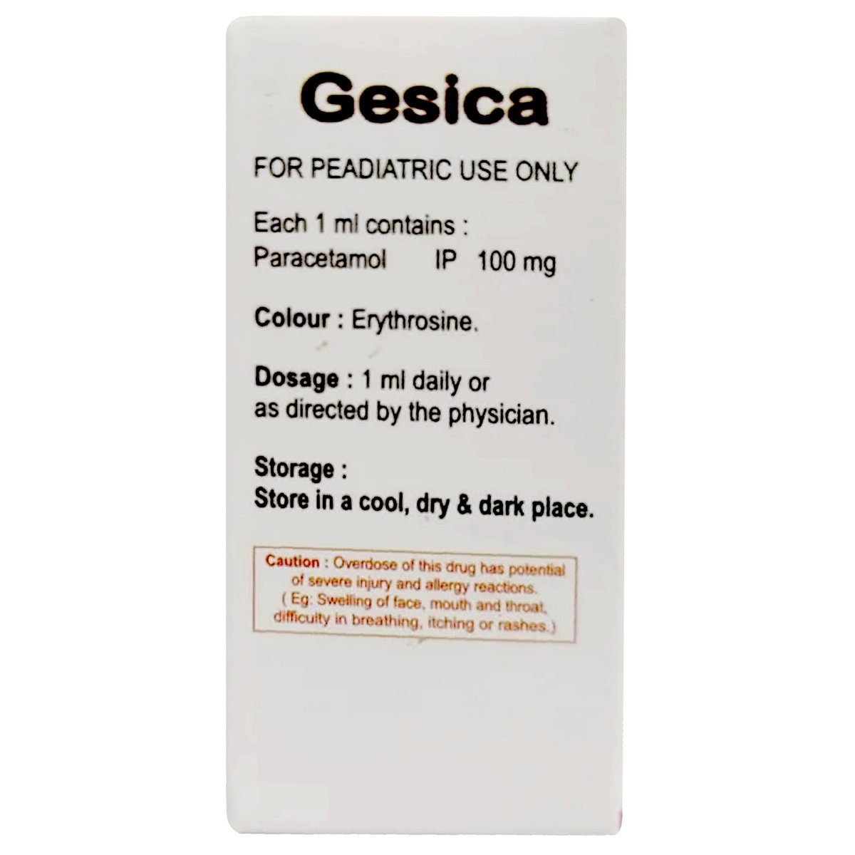 Gesica Drops 15 ml, Pack of 1 ORAL DROPS Gesica Drops 15 ml, Pack of 1 ORAL DROPS