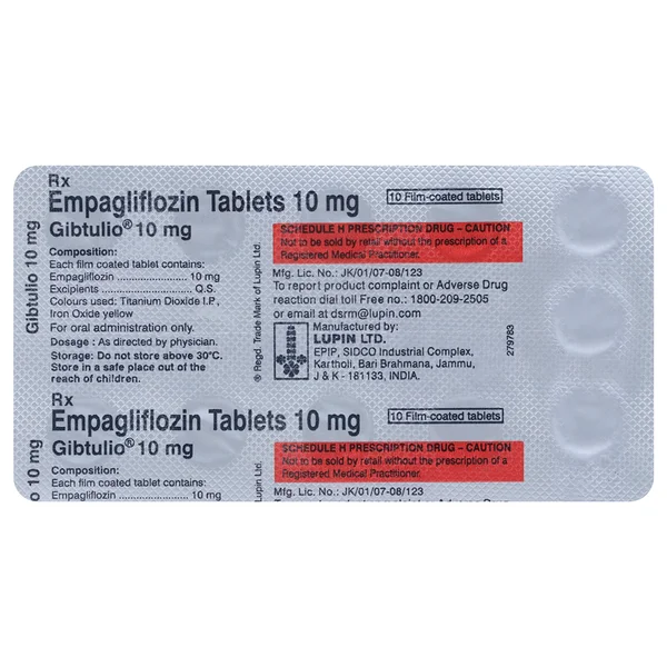 Gibtulio 10 mg Tablet 10's