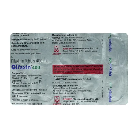 GIFAXIN 400 TABLET 10'S