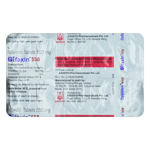 Gifaxin 550 Tablet 10's