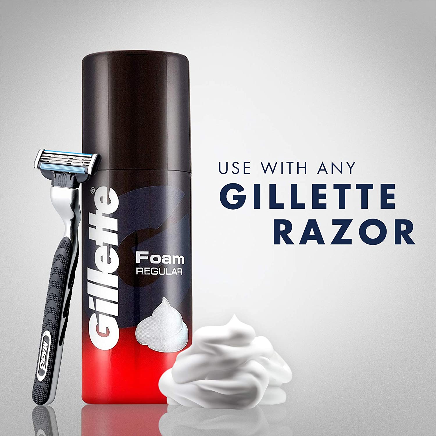 Gillette Shaving Foam Regular, 50 gm, Pack of 1 Gillette Shaving Foam Regular, 50 gm, Pack of 1