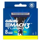 Gillette Mach 3 Turbo Cartridge, 8 Count, Pack of 1