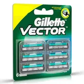 Gillette Vector Cartridge, 6 Count, Pack of 1