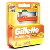 Gillette Fusion 5 Power Cartridge, 4 Count, Pack of 1