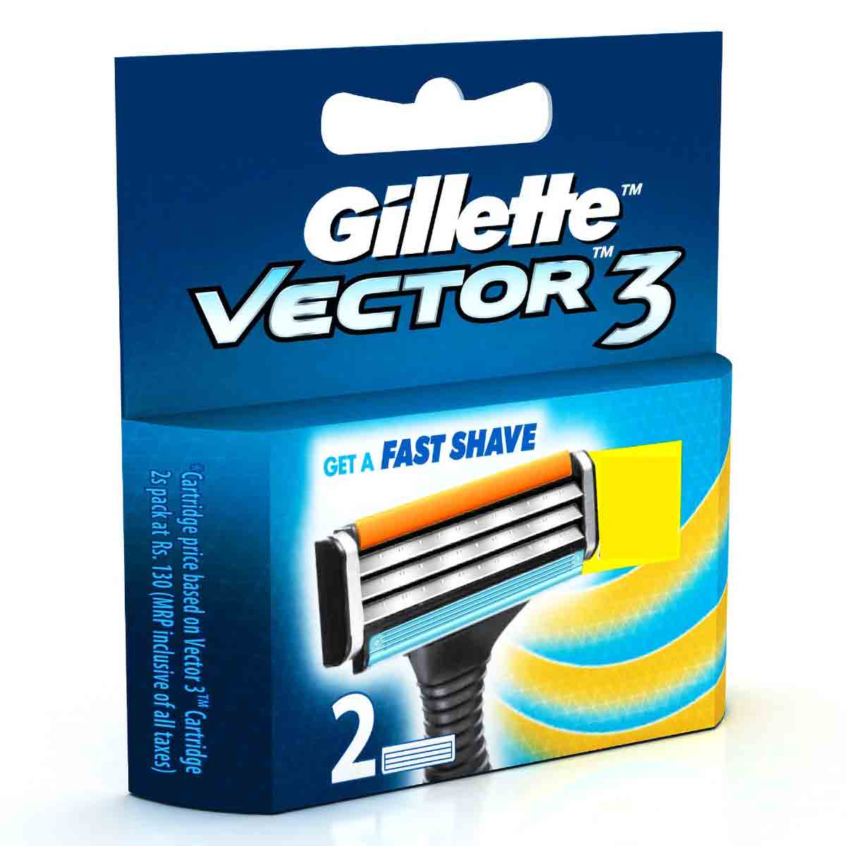 Gillette Vector 3 Cartridges, 2 Count Price, Uses, Side Effects ...