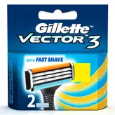 Gillette Vector 3 Cartridges, 2 Count, Pack of 1