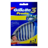 Gillette Guard Razor With 6 Cartridges, 1 Kit, Pack of 1