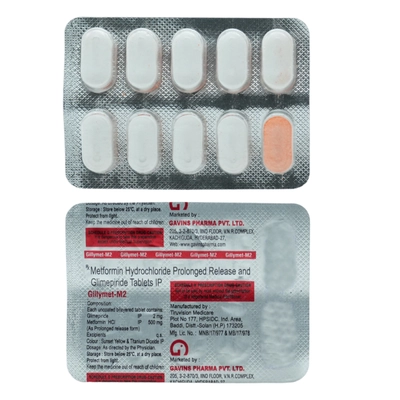 Gillymet-M2 Tablet 10's, Pack of 10 TABLETS