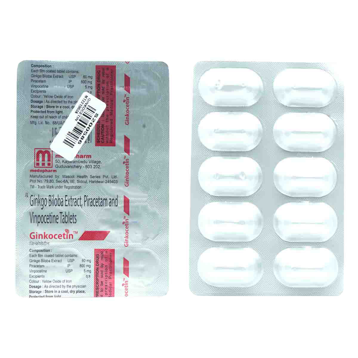 Buy Ginkocetin Tablet 10's Online