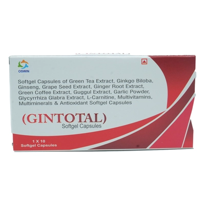 Gintotal Softgel Capsule 10's, Pack of 10