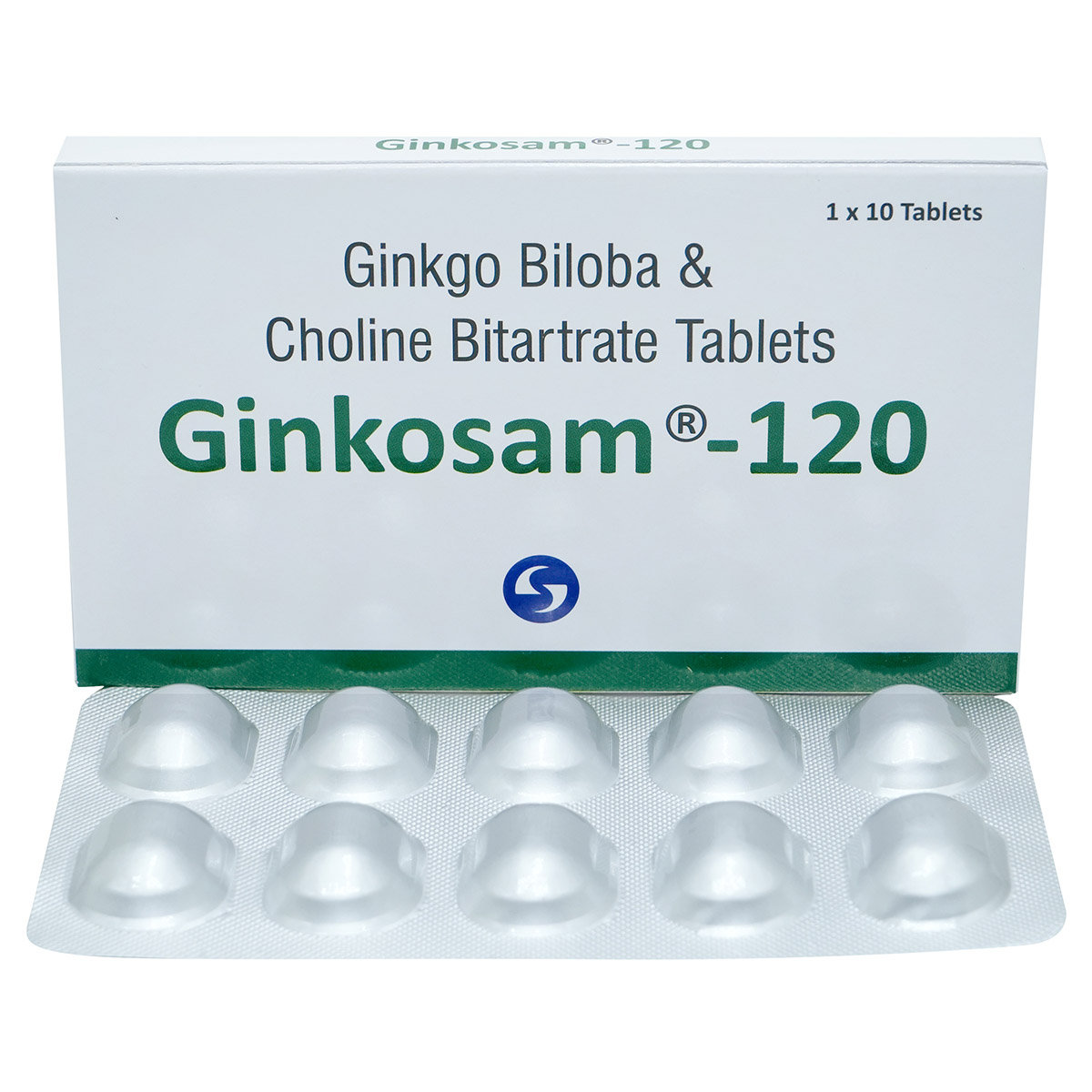 Ginkosam-120 Tablet 10's Ginkosam-120 Tablet 10's