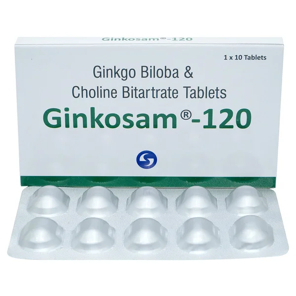 Ginkosam-120 Tablet 10's, Pack of 10 TABLETS