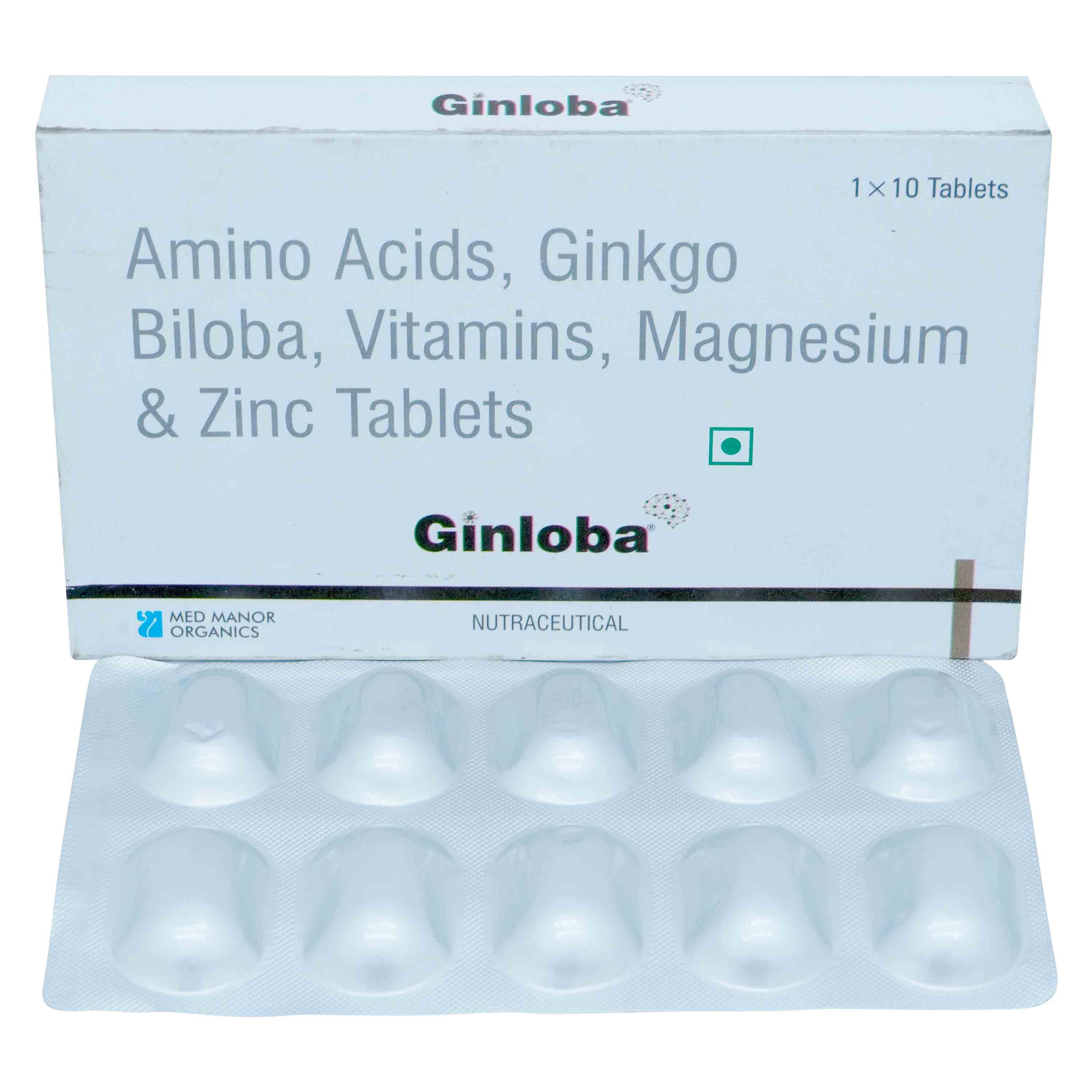 Ginloba Tablet 10's, Pack of 10 TABLETS Ginloba Tablet 10's, Pack of 10 TABLETS