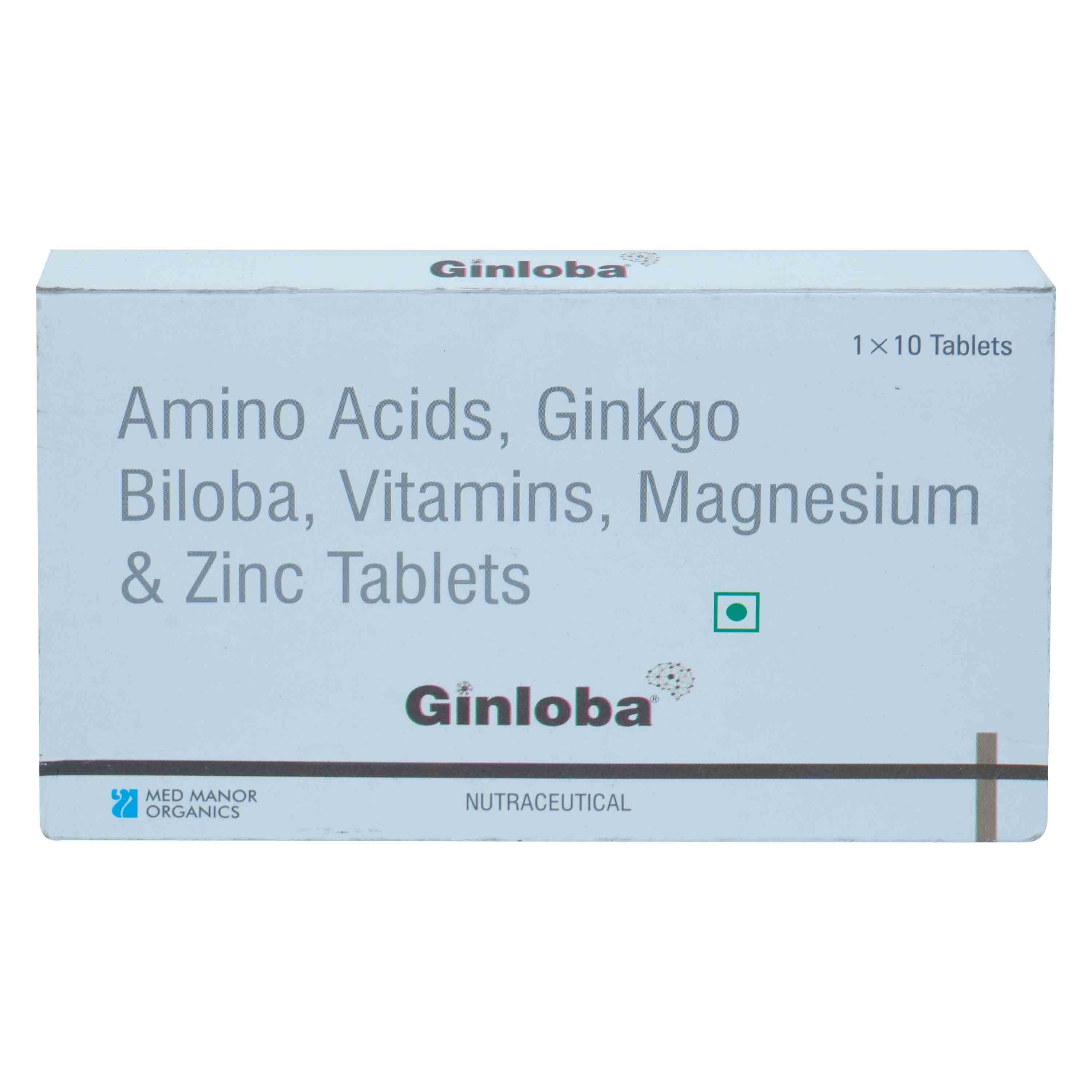 Ginloba Tablet 10's, Pack of 10 TABLETS Ginloba Tablet 10's, Pack of 10 TABLETS